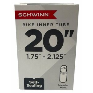 Schwinn 20" Inch Inner Tube 1.75 - 2.125 Rubber for Bicycle Bike Tires Self Seal